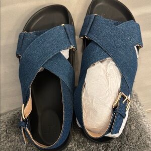 Women's Fatima denim  Blue Sandals